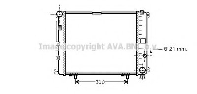 Радиатор, охлаждение двигателя AVA QUALITY COOLING купить