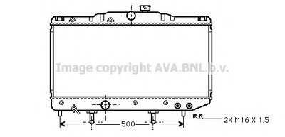 Радиатор, охлаждение двигателя AVA QUALITY COOLING купить