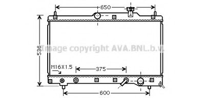 Радиатор, охлаждение двигателя AVA QUALITY COOLING купить