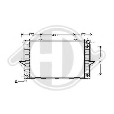 Радиатор, охлаждение двигателя DIEDERICHS купить