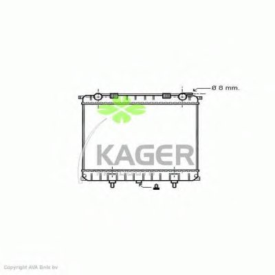 Радиатор, охлаждение двигателя KAGER купить