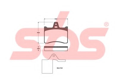 Комплект тормозных колодок, дисковый тормоз sbs