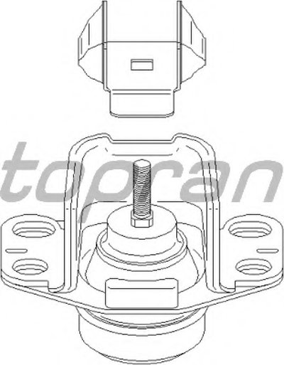Кронштейн двигателя TOPRAN купить