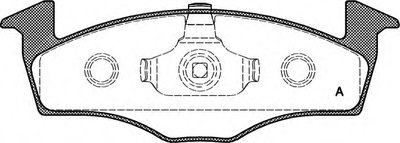 Комплект тормозных колодок, дисковый тормоз ADVANCE OPEN PARTS