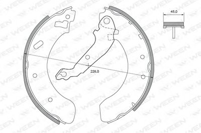 Комплект тормозных колодок WEEN купить