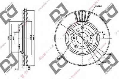 Тормозной диск DJ PARTS купить