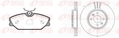 Комплект тормозов, дисковый тормозной механизм Twin Kit REMSA