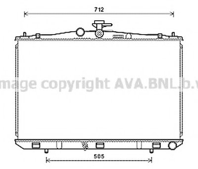 Радиатор, охлаждение двигателя AVA QUALITY COOLING купить