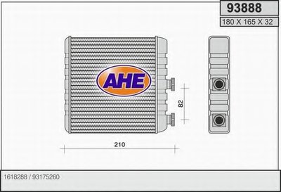 Теплообменник, отопление салона AHE