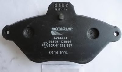 Комплект тормозных колодок, дисковый тормоз MOTAQUIP