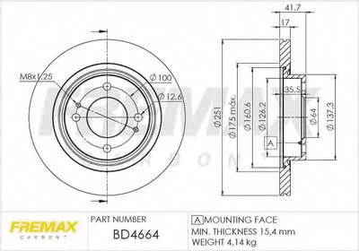 Тормозной диск Premium Black Carbon + FREMAX купить