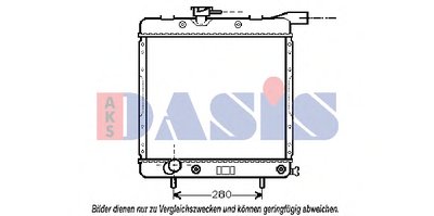 Радиатор, охлаждение двигателя AKS DASIS купить