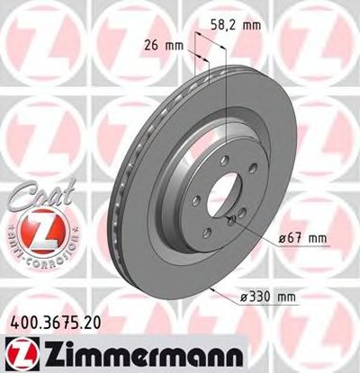 Тормозной диск COAT Z ZIMMERMANN купить