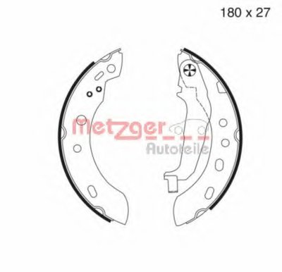 Комплект тормозных колодок METZGER купить