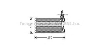Теплообменник, отопление салона AVA QUALITY COOLING
