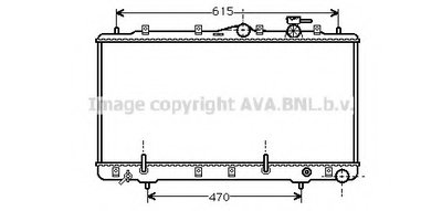 Радиатор, охлаждение двигателя AVA QUALITY COOLING купить