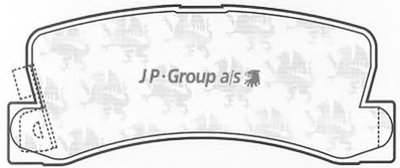 Комплект тормозных колодок, дисковый тормоз QH JP GROUP