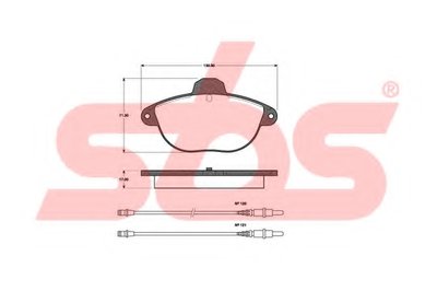 Комплект тормозных колодок, дисковый тормоз sbs