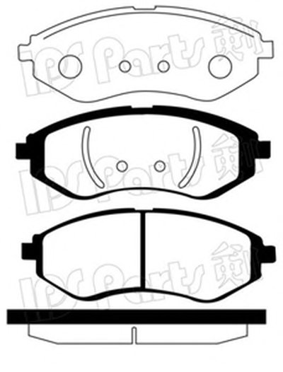 Комплект тормозных колодок, дисковый тормоз IPS Parts IPS Parts