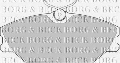 Комплект тормозных колодок, дисковый тормоз BORG & BECK