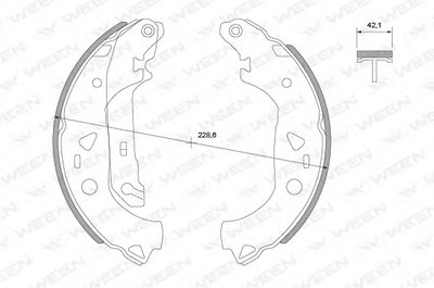 Комплект тормозных колодок WEEN купить