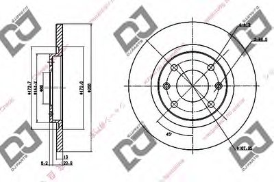 Тормозной диск DJ PARTS купить