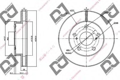 Тормозной диск DJ PARTS купить