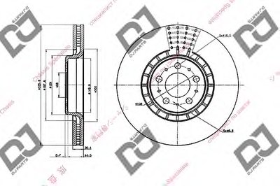 Тормозной диск DJ PARTS купить