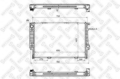 Радиатор, охлаждение двигателя STELLOX купить