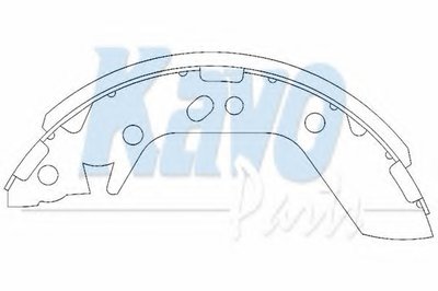 Комплект тормозных колодок KAVO PARTS купить