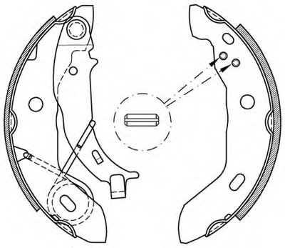 Комплект тормозных колодок ADVANCE OPEN PARTS купить