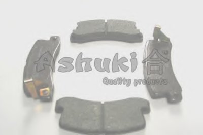 Комплект тормозных колодок, дисковый тормоз ASHUKI