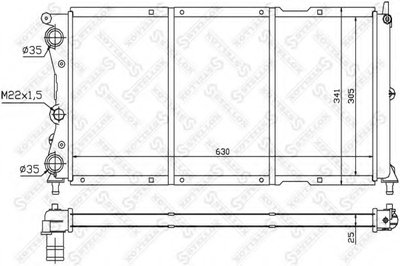 Радиатор, охлаждение двигателя STELLOX купить