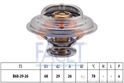 Термостат, охлаждающая жидкость FACET купить