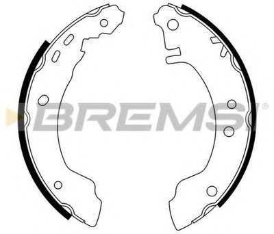 Комплект тормозных колодок BREMSI купить