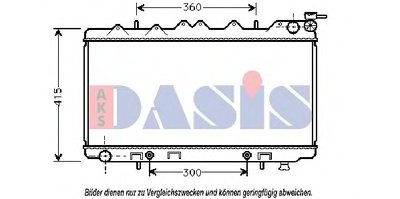 Радиатор, охлаждение двигателя AKS DASIS купить