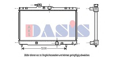 Радиатор, охлаждение двигателя AKS DASIS купить