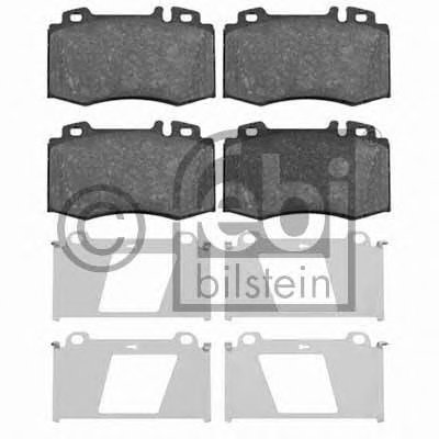 Комплект тормозных колодок, дисковый тормоз FEBI BILSTEIN