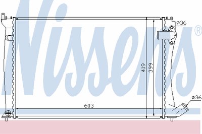Радиатор, охлаждение двигателя NISSENS купить