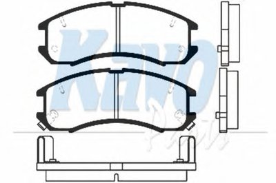 Комплект тормозных колодок, дисковый тормоз MK KASHIYAMA KAVO PARTS