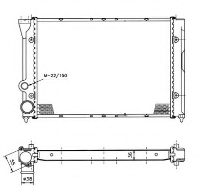 Радиатор, охлаждение двигателя NRF купить