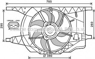 Вентилятор, охлаждение двигателя AVA QUALITY COOLING