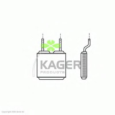 Теплообменник, отопление салона KAGER