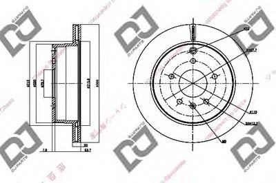 Тормозной диск DJ PARTS купить