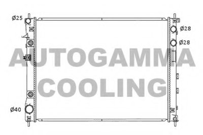 Радиатор, охлаждение двигателя AUTOGAMMA купить
