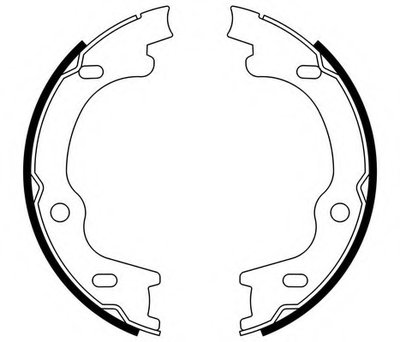 Комплект тормозных колодок; Комплект тормозных колодок, стояночная тормозная система E.T.F. купить