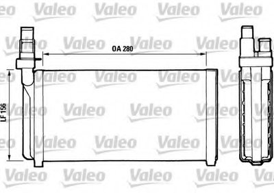 Теплообменник, отопление салона VALEO