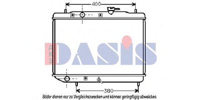 Радиатор, охлаждение двигателя AKS DASIS купить