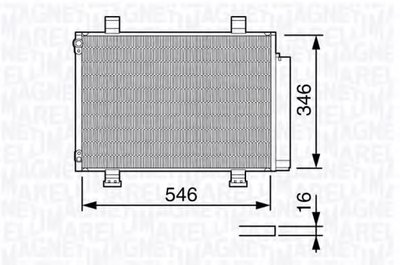 Конденсатор, кондиционер MAGNETI MARELLI купить
