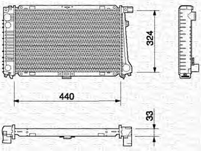 Радиатор, охлаждение двигателя MAGNETI MARELLI купить